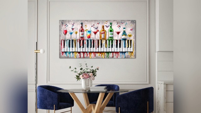 Amazon.com: Saypeacher Music Wall Art Piano Painting Pictures